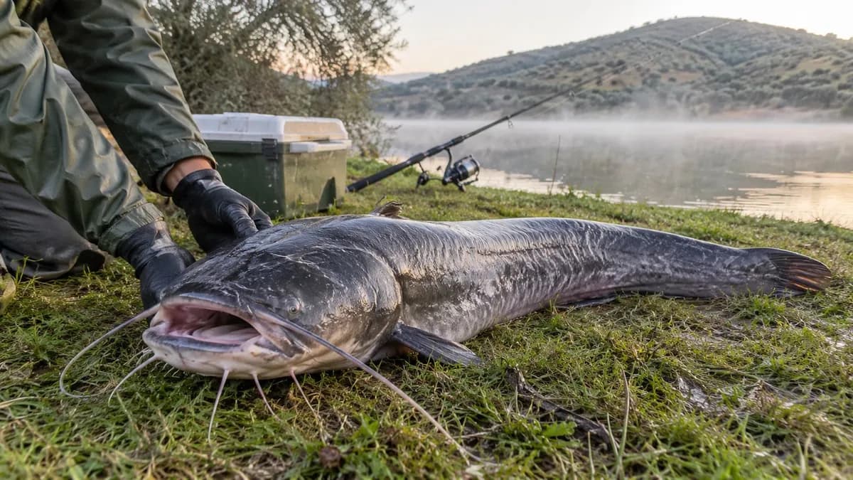 El siluro amenaza la pesca recreativa en el embalse de Iznájar