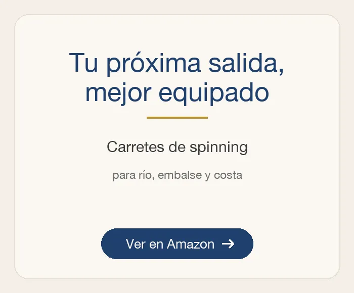 Tu próxima salida, mejor equipado: Carretes de spinning, para río, embalse y costa. Ver en Amazon