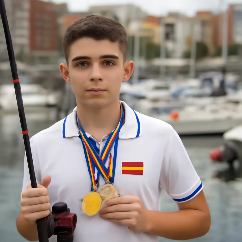 Enol González: Doble campeón mundial de pesca a los 15 años